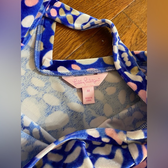 Lilly Pulitzer Olive Swing Dress in Bwckon Blue Sparkling Grotto - Picture 6 of 8